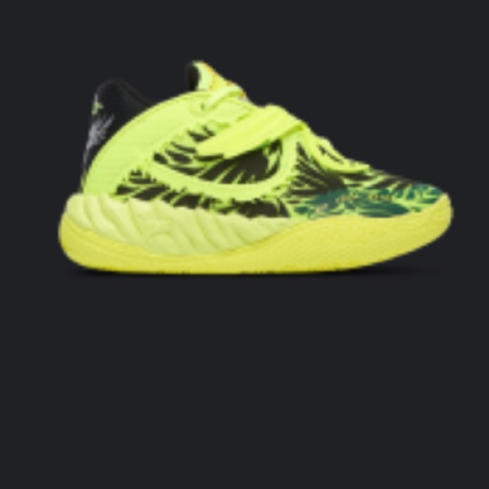 Puma Kids MELO Sneakers - Neon Yellow and Black